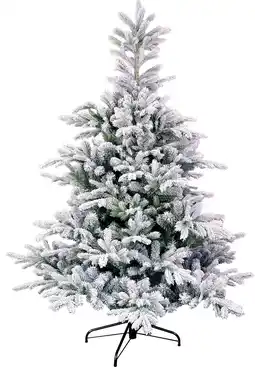 Intratuin Black Box kunstkerstboom Grand Fir besneeuwd D 132 H 185 cm aanbieding