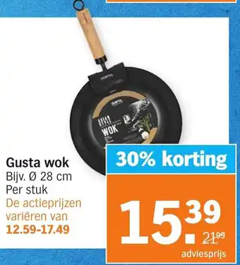 Albert Heijn Gusta wok aanbieding