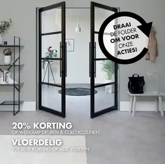 Bouwhof 20% KORTING OP WEEKAMP DEUREN & COLO KOZIJNEN aanbieding