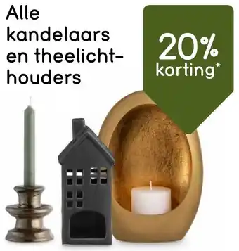 Leen Bakker Alle kandelaars en theelichthouders aanbieding