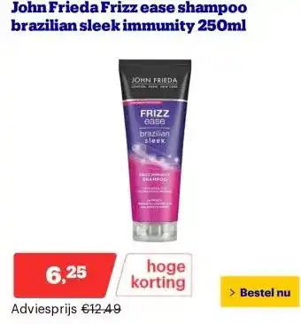 Bol.com John Frieda Frizz ease shampoo brazilian sleek immunity 250ml aanbieding