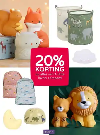 Prenatal 20% KORTING alles van A little lovely company aanbieding