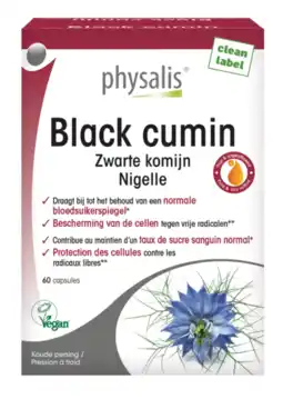 De Online Drogist Physalis Black Cumin Capsules aanbieding
