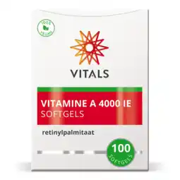 De Online Drogist Vitals Vitamine A 4000ie Softgels aanbieding