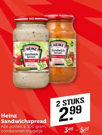 Coop Heinz Sandwichspread aanbieding