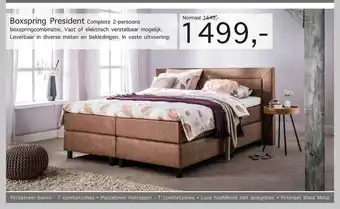 Woonsquare Boxspring President aanbieding