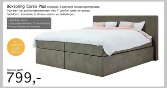 Woonsquare Boxspring Corso Plus aanbieding