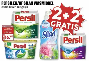 MCD Supermarkt Persil En-Of Silan Wasmiddel 2+2 Gratis aanbieding