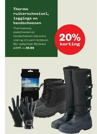 Welkoop Thermo Ruiterschoeisel, Leggings En Handschoenen 20% Korting aanbieding