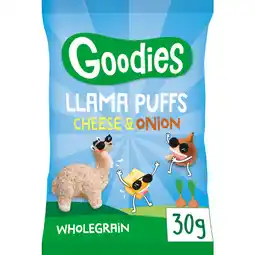 Albert Heijn Goodies Llama puffs cheese & onion aanbieding