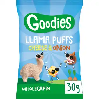 Albert Heijn Goodies Llama puffs cheese & onion aanbieding