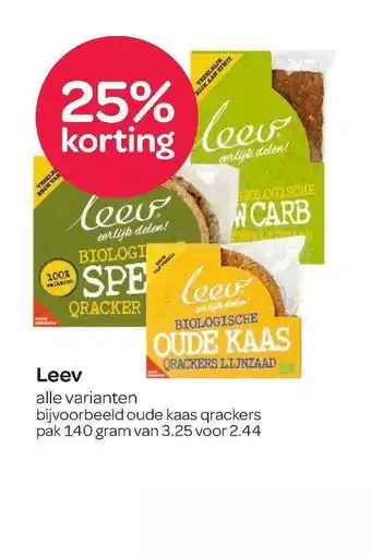 Spar Leev 25% Korting aanbieding