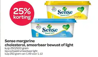 Spar Sense Margarine Cholesterol, Smeerbaar Bewust Of Light 25% Korting aanbieding