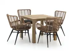 Kees Smit Intenso Asti/ROUGH-S 90cm dining tuinset 5-delig aanbieding