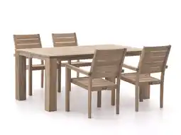 Kees Smit ROUGH-S/ROUGH-X 180cm dining tuinset 5-delig stapelbaar aanbieding