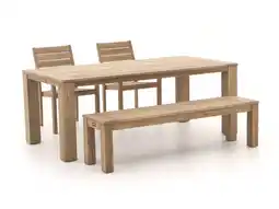 Kees Smit ROUGH-S/ROUGH-X 200cm dining tuinset 4-delig stapelbaar aanbieding