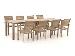 Kees Smit ROUGH-S 300cm dining tuinset 9-delig stapelbaar aanbieding