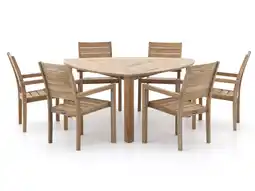 Kees Smit ROUGH-S 170cm dining tuinset 7-delig stapelbaar aanbieding