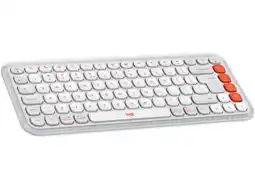 MediaMarkt Logitech Pop Icon Keys Draadloos Toetsenbord Wit aanbieding