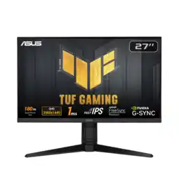 MediaMarkt Asus Tuf Gaming Vg27aql3a - 27 Inch 2560 X 1440 (quad Hd) 1 Ms 180 Hz aanbieding