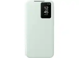 MediaMarkt Samsung Smart View Wallet Case Telefoonhoesje Voor Samsung S24 Fe Groen aanbieding