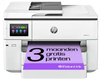 MediaMarkt HP Officejet Pro 9730e - Instant Ink Printen Kopiëren En Scannen Inkt All-in-one-printer Grijs aanbieding