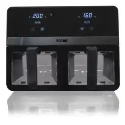 MediaMarkt Koenic Kaf 924224 B Dubbele Airfryer Zwart/zilver aanbieding