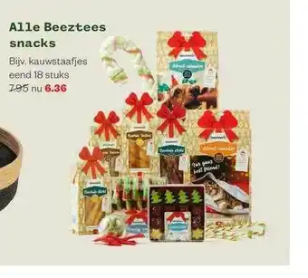 Welkoop Alle Beeztees Snacks aanbieding