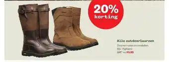 Welkoop Alle Outdoorlaarzen 20% Korting aanbieding