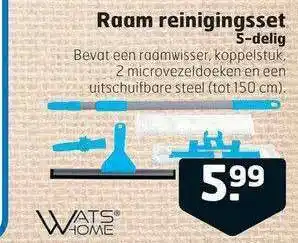 Trekpleister Raam Reinigingsset 5-Delig aanbieding