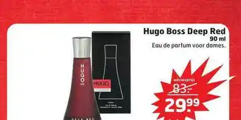 Trekpleister Hugo Boss Deep Red 90 Ml Eau De Parfum Voor Dames aanbieding