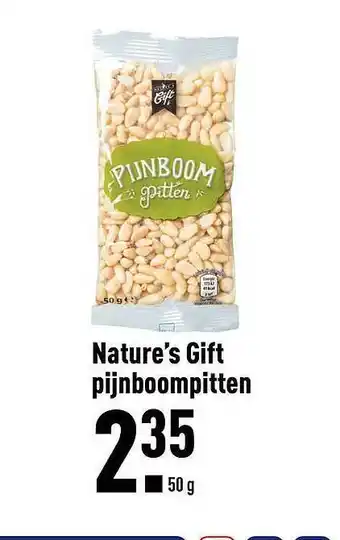 ALDI Nature's Gift Pijnboompitten aanbieding