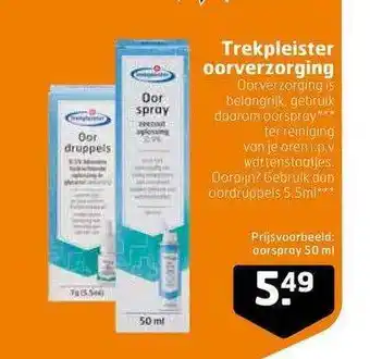 Trekpleister Trekpleister Oorverzorging aanbieding