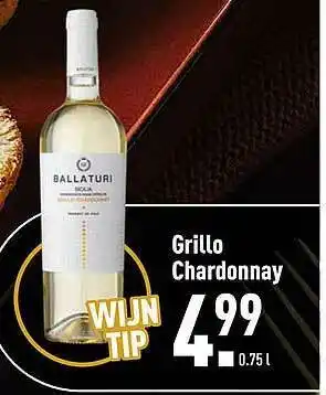 ALDI Ballaturi Grillo Chardonnay aanbieding