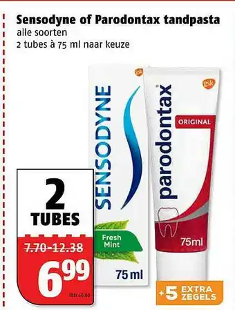 Poiesz Sensodyne Of Parodontax Tandpasta aanbieding