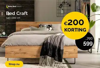 Beter Bed Bed Craft 140 X 200 Cm €200 Korting aanbieding