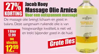 Gezond & Wel Jacob Hooy Massage Olie Arnica aanbieding