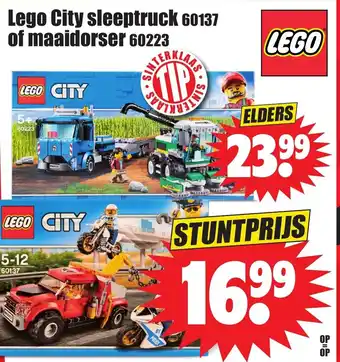 Dirk Lego City sleeptruck of maaidorser 60223 aanbieding