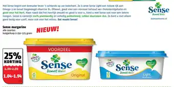 Poiesz Sense margarine aanbieding