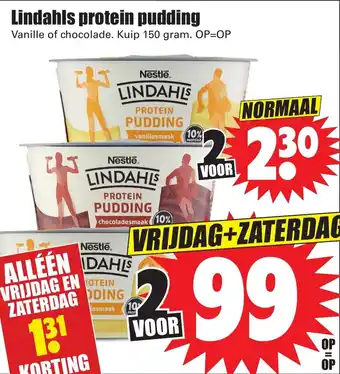 Dirk Lindahls protein pudding aanbieding