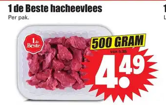 Dirk 1 de Beste hacheevlees 500g aanbieding