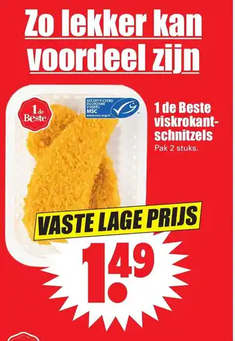 Dirk 1 de Beste viskrokant- schnitzels aanbieding