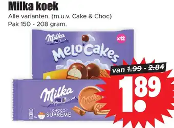 Dirk Milka koek aanbieding