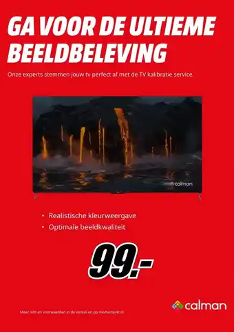 MediaMarkt GA VOOR DE ULTIEME BEELDBELEVING aanbieding