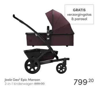 Baby & Tiener Joolz Geo? Epic Maroon 2-in-1 kinderwagen aanbieding