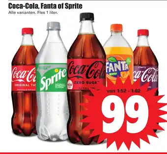 Dirk Coca-Cola, Fanta of Sprite 1L aanbieding