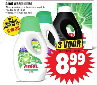 Dirk Ariel wasmiddel aanbieding