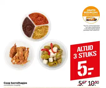 Coop Coop borrelhapjes aanbieding