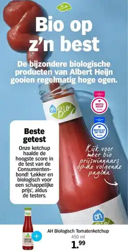 Albert Heijn Biologisch Tomatenketchup aanbieding