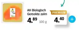 Albert Heijn Biologisch Gerookte zalm aanbieding